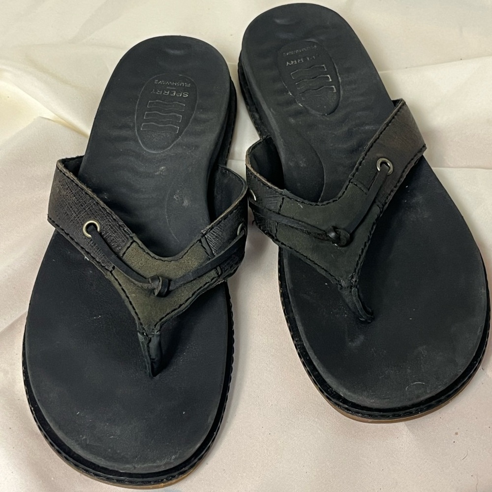 Sperry Black and Olive Women's Sandals